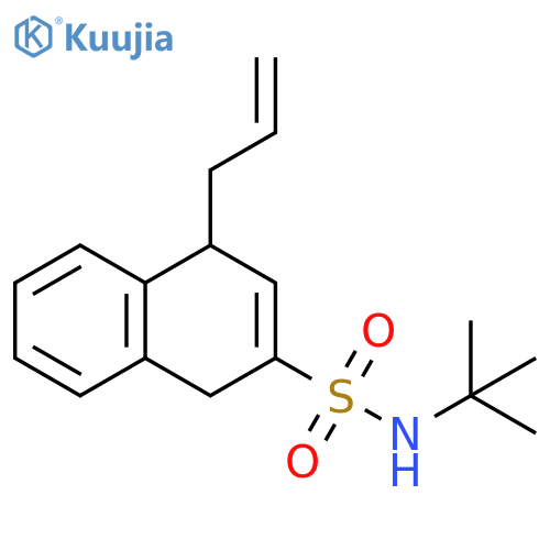 2-Naphthalenesulfonamide,N-(1,1-dimethylethyl)-1,4-dihydro-4-(2-propenyl)- structure