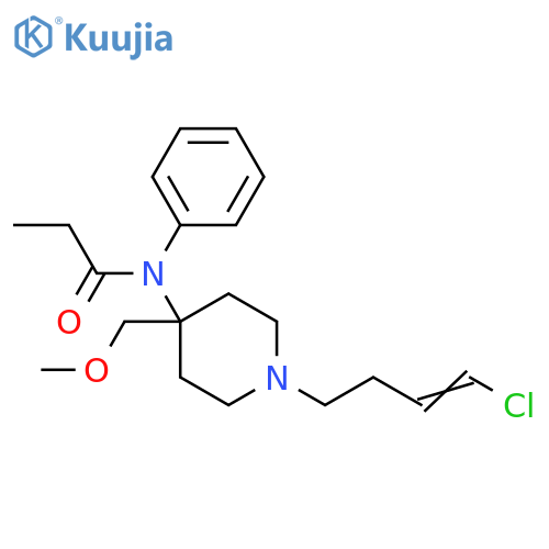 Propanamide,N-[1-(4-chloro-3-butenyl)-4-(methoxymethyl)-4-piperidinyl]-N-phenyl- structure