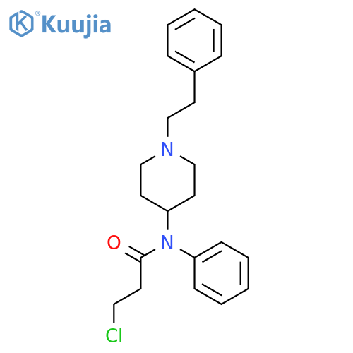 Propanamide, 3-chloro-N-phenyl-N-[1-(2-phenylethyl)-4-piperidinyl]- structure