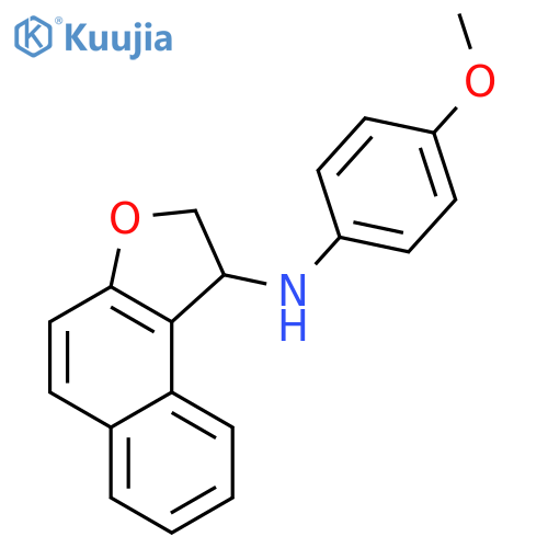 Naphtho[2,1-b]furan-1-amine, 1,2-dihydro-N-(4-methoxyphenyl)- structure
