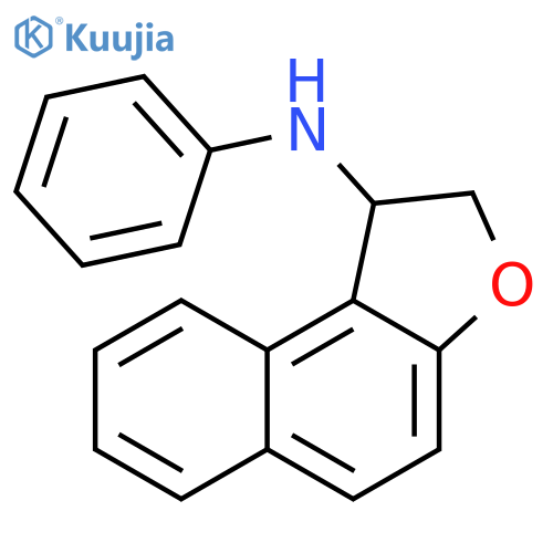 Naphtho[2,1-b]furan-1-amine, 1,2-dihydro-N-phenyl- structure