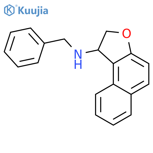 Naphtho[2,1-b]furan-1-amine, 1,2-dihydro-N-(phenylmethyl)- structure