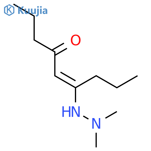 5-Nonen-4-one, 6-(2,2-dimethylhydrazino)-, (E)- structure