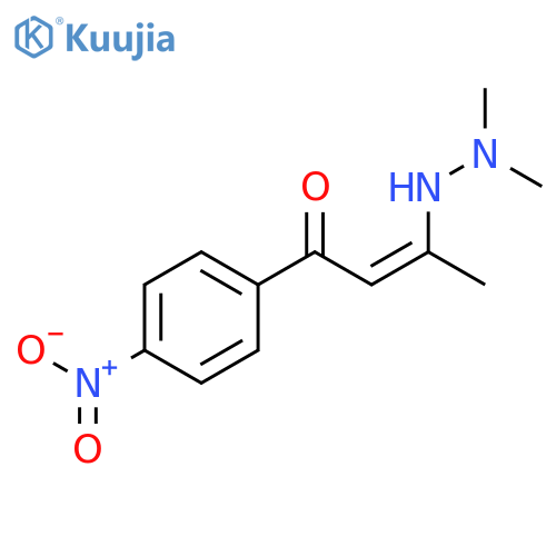 2-Buten-1-one, 3-(2,2-dimethylhydrazino)-1-(4-nitrophenyl)-, (Z)- structure