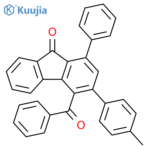 9H-Fluoren-9-one, 4-benzoyl-3-(4-methylphenyl)-1-phenyl- structure