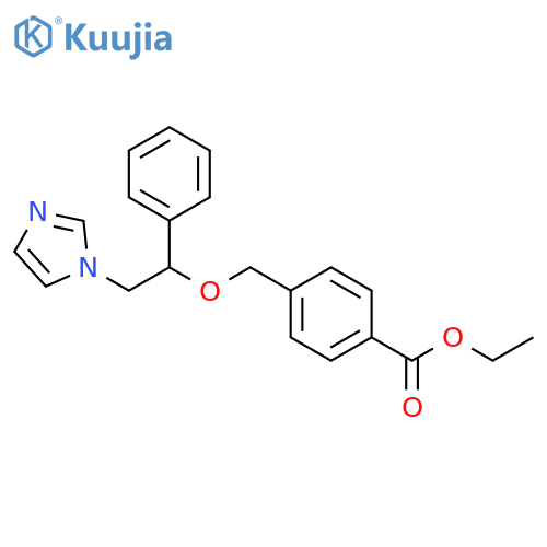 Benzoic acid, 4-[[2-(1H-imidazol-1-yl)-1-phenylethoxy]methyl]-, ethylester structure
