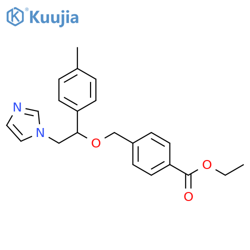 Benzoic acid,4-[[2-(1H-imidazol-1-yl)-1-(4-methylphenyl)ethoxy]methyl]-, ethyl ester structure