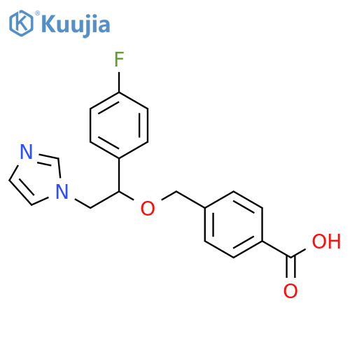Benzoic acid, 4-[[1-(4-fluorophenyl)-2-(1H-imidazol-1-yl)ethoxy]methyl]- structure