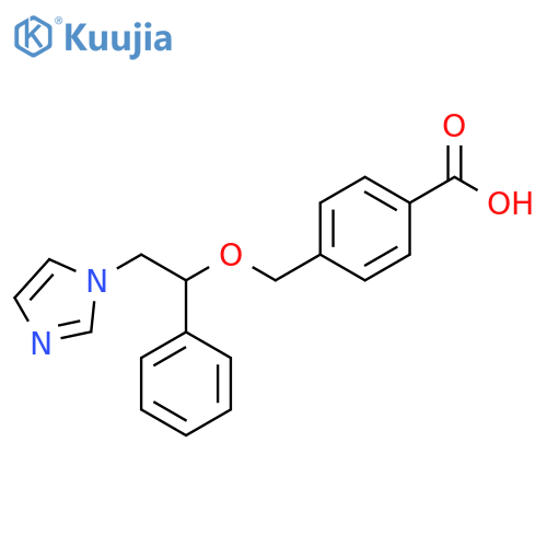 Benzoic acid, 4-[[2-(1H-imidazol-1-yl)-1-phenylethoxy]methyl]- structure