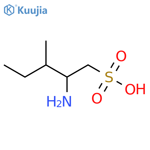 1-Pentanesulfonic acid, 2-amino-3-methyl- structure