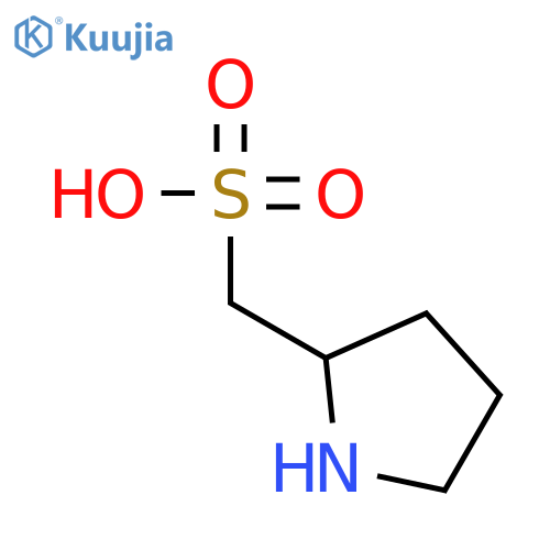 2-Pyrrolidinemethanesulfonic acid structure
