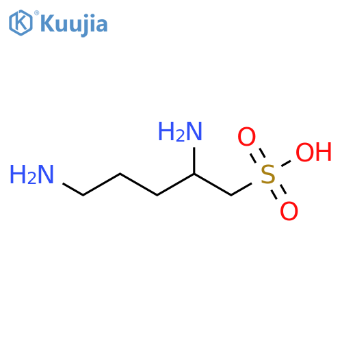 1-Pentanesulfonic acid, 2,5-diamino- structure