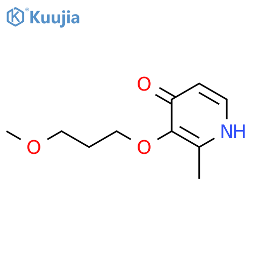 4(1H)-Pyridinone, 3-(3-methoxypropoxy)-2-methyl- structure