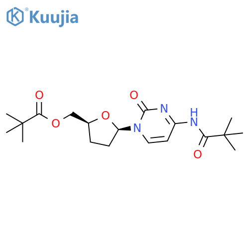 Cytidine, 2',3'-dideoxy-N-(2,2-dimethyl-1-oxopropyl)-, 5'-(2,2-dimethylpropanoate) (9CI) structure