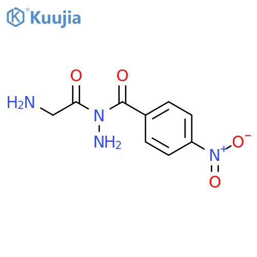 N-[(hydrazinecarbonyl)methyl]-4-nitrobenzamide structure