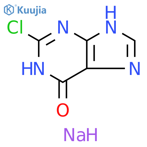 6H-Purin-6-one, 2-chloro-1,9-dihydro-, sodium salt (1:1) structure