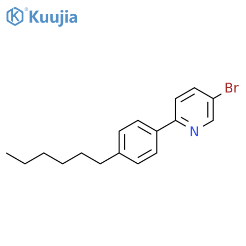 Pyridine, 5-bromo-2-(4-hexylphenyl)- structure