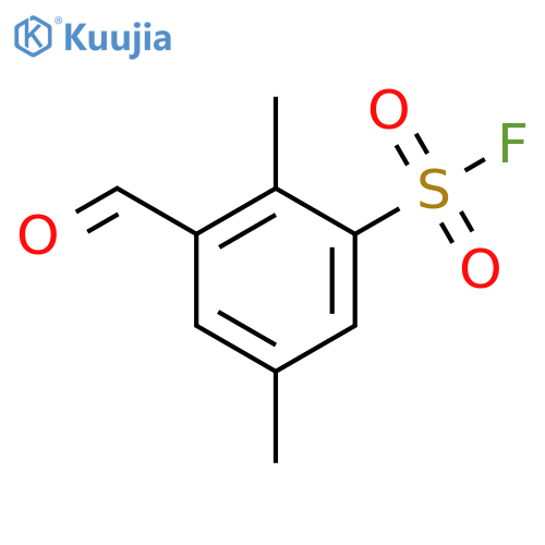 Benzenesulfonyl fluoride, 3-formyl-2,5-dimethyl- structure