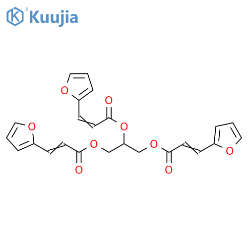 2-Propenoic acid, 3-(2-furanyl)-, 1,2,3-propanetriyl ester (9CI) structure