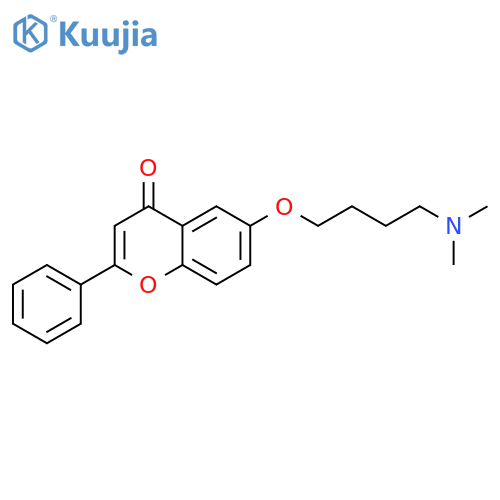 4H-1-Benzopyran-4-one, 6-[4-(dimethylamino)butoxy]-2-phenyl- structure