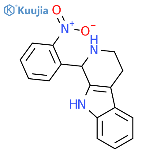 1H-Pyrido[3,4-b]indole, 2,3,4,9-tetrahydro-1-(2-nitrophenyl)- structure
