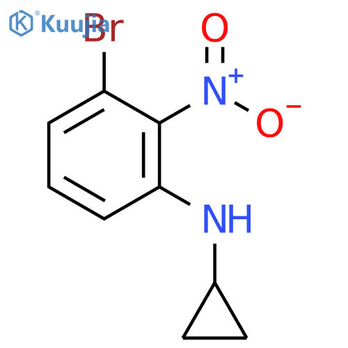 3-Bromo-N-cyclopropyl-2-nitrobenzenamine structure