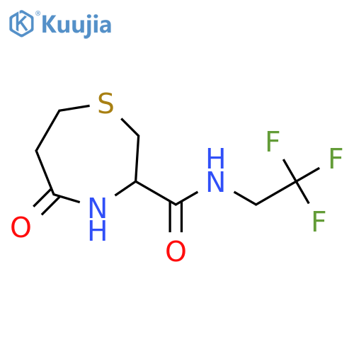 5-oxo-N-(2,2,2-trifluoroethyl)-1,4-thiazepane-3-carboxamide structure