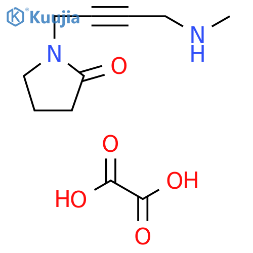 2-Pyrrolidinone, 1-[4-(methylamino)-2-butynyl]-, ethanedioate (2:3) structure