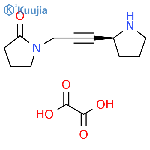 2-Pyrrolidinone, 1-[3-(2-pyrrolidinyl)-2-propynyl]-, (S)-, ethanedioate structure