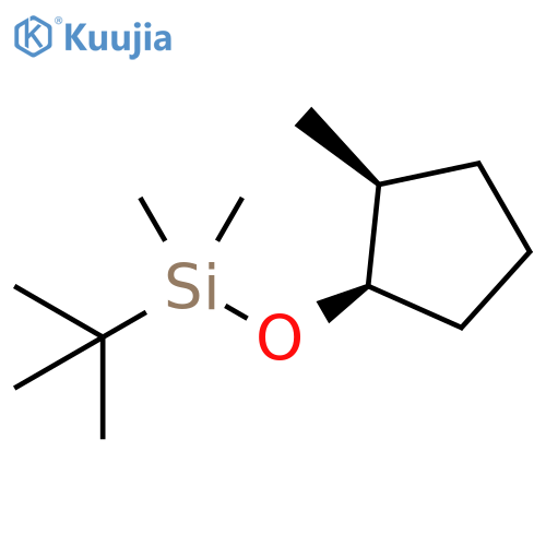 Silane, (1,1-dimethylethyl)dimethyl[[(1R,2S)-2-methylcyclopentyl]oxy]-, rel- (9CI) structure
