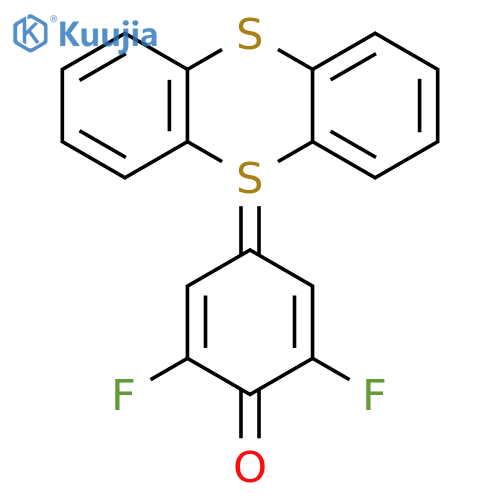 Thianthrene, 5-(3,5-difluoro-4-oxo-2,5-cyclohexadien-1-ylidene)-5,5-dihydro- (9CI) structure