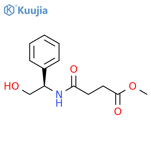 Butanoic acid, 4-[[(1R)-2-hydroxy-1-phenylethyl]amino]-4-oxo-, methyl ester structure