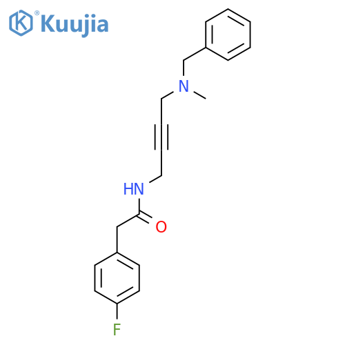 N-{4-benzyl(methyl)aminobut-2-yn-1-yl}-2-(4-fluorophenyl)acetamide structure