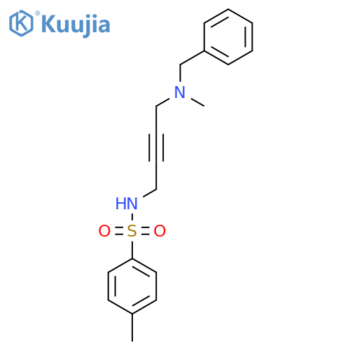 N-{4-benzyl(methyl)aminobut-2-yn-1-yl}-4-methylbenzene-1-sulfonamide structure