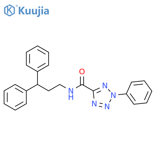 N-(3,3-diphenylpropyl)-2-phenyl-2H-1,2,3,4-tetrazole-5-carboxamide structure