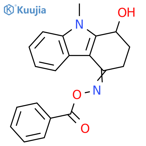 4H-Carbazol-4-one, 1,2,3,9-tetrahydro-1-hydroxy-9-methyl-, O-benzoyloxime structure