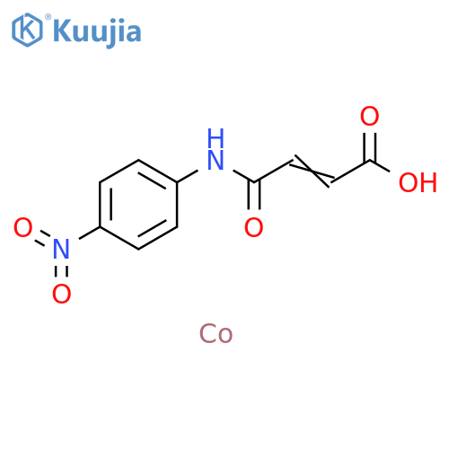 2-Butenoic acid, 4-[(4-nitrophenyl)amino]-4-oxo-, cobalt(2+) salt (2:1) structure