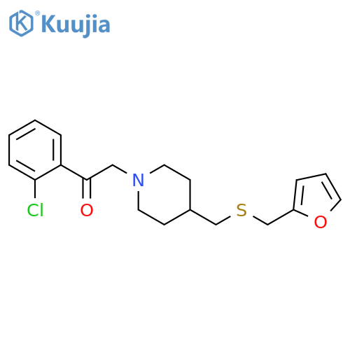 2-(2-chlorophenyl)-1-[4-({[(furan-2-yl)methyl]sulfanyl}methyl)piperidin-1-yl]ethan-1-one structure