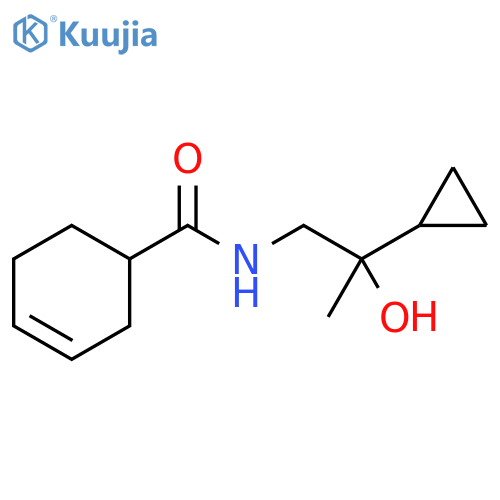 N-(2-cyclopropyl-2-hydroxypropyl)cyclohex-3-ene-1-carboxamide structure