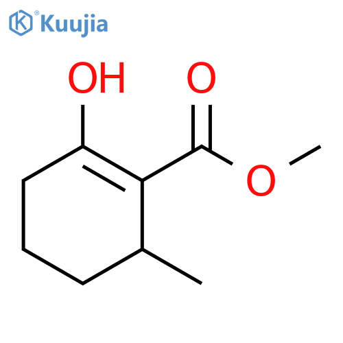 1-Cyclohexene-1-carboxylic acid, 2-hydroxy-6-methyl-, methyl ester structure