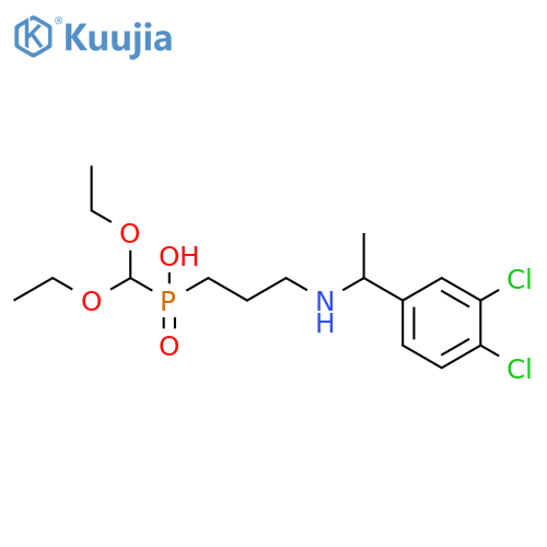 Phosphinic acid,[3-[[1-(3,4-dichlorophenyl)ethyl]amino]propyl](diethoxymethyl)- structure