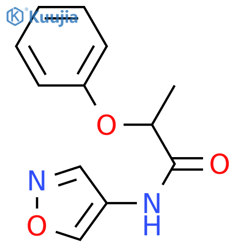 N-(1,2-oxazol-4-yl)-2-phenoxypropanamide structure