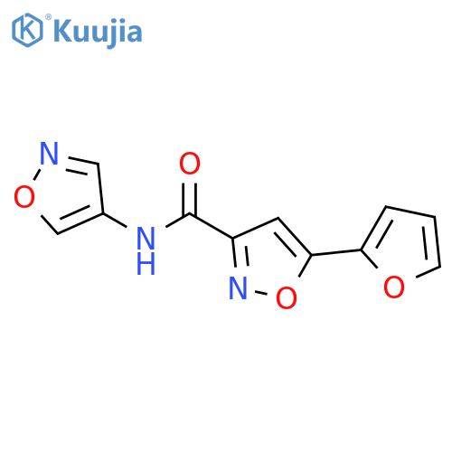 5-(furan-2-yl)-N-(1,2-oxazol-4-yl)-1,2-oxazole-3-carboxamide structure