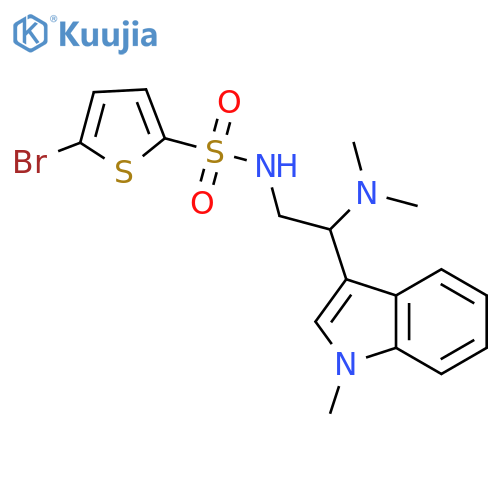 5-bromo-N-[2-(dimethylamino)-2-(1-methyl-1H-indol-3-yl)ethyl]thiophene-2-sulfonamide structure