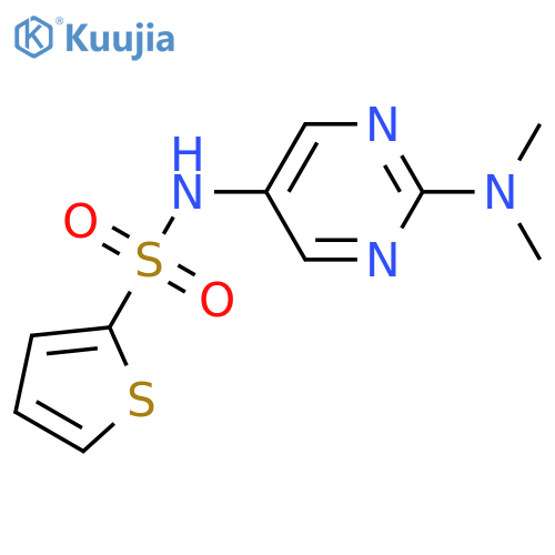 N-[2-(dimethylamino)pyrimidin-5-yl]thiophene-2-sulfonamide structure