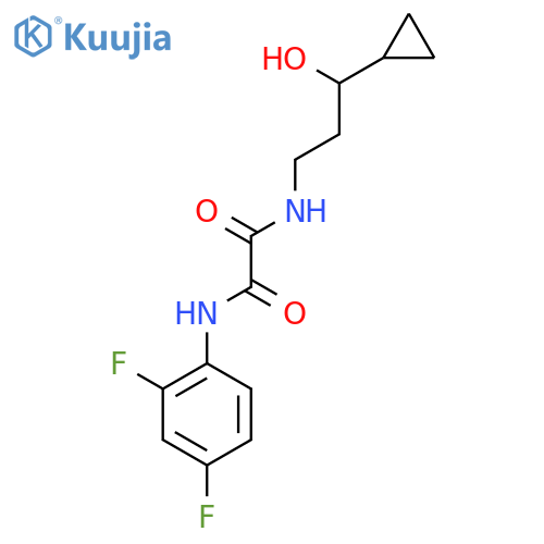 N-(3-cyclopropyl-3-hydroxypropyl)-N'-(2,4-difluorophenyl)ethanediamide structure
