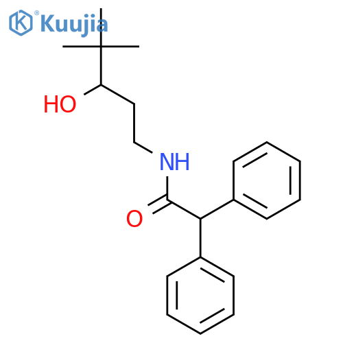 N-(3-hydroxy-4,4-dimethylpentyl)-2,2-diphenylacetamide structure
