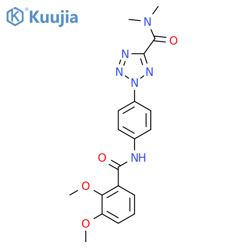 2-4-(2,3-dimethoxybenzamido)phenyl-N,N-dimethyl-2H-1,2,3,4-tetrazole-5-carboxamide structure