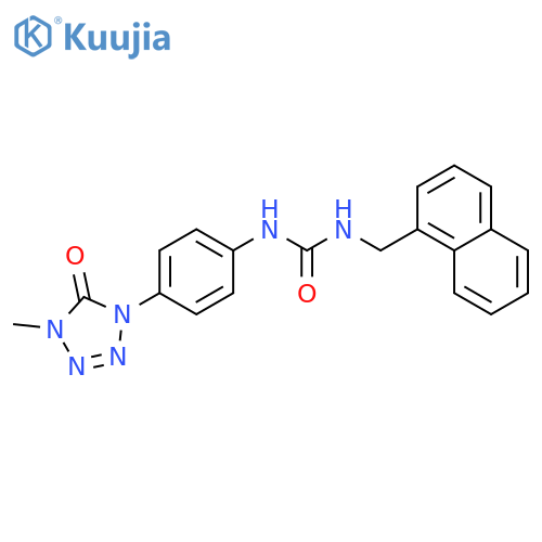 3-4-(4-methyl-5-oxo-4,5-dihydro-1H-1,2,3,4-tetrazol-1-yl)phenyl-1-(naphthalen-1-yl)methylurea structure