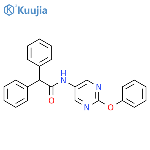 N-(2-phenoxypyrimidin-5-yl)-2,2-diphenylacetamide structure